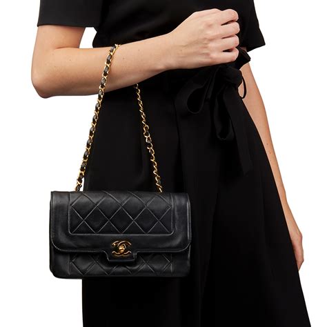 chanel vintage diana flap bag|Chanel classic flap 2022.